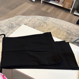 Eva Mendes NewYork & Company Size 8 Black Dress Flare Pants Zipper Closure